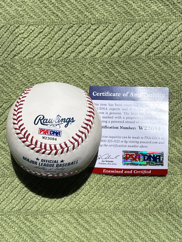 🔥John Madden RARO Autografiado Único Firmado Blancanieves Selig Béisbol Certificado de Autenticidad PSA - Imagen 2 de 2