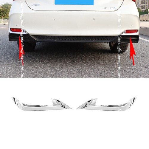 For Toyota Avalon 2019-2022 Chrome Rear bumper Fog Light Lamp Molding Cover Trim - Picture 1 of 6