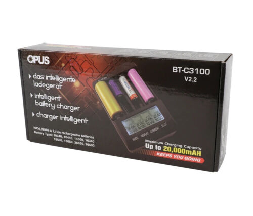 OPUS Lithium Battery Charger BT-C3100 v2.2 Li-ion NiMH NiCd