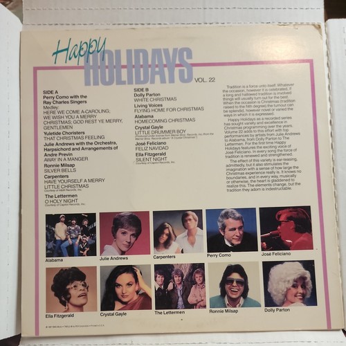 True Value Happy Holidays Volume 22 Vinyl LP EX CARPENTERS DOLLY ELLA ALABAMA... - Picture 2 of 4