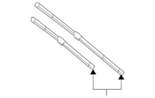 OE 4478205400 Mercedes Benz Metris Front Blade Ts Wiper Left and right Set of 2
