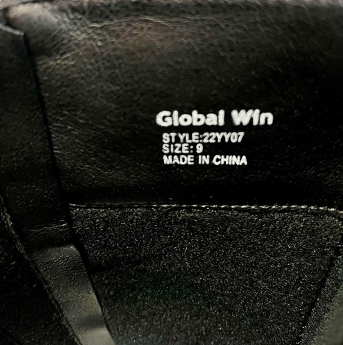 GlobalWin Women's Strappy Motocycle Black Knee High Riding Boots Size 9-New - Picture 8 of 8