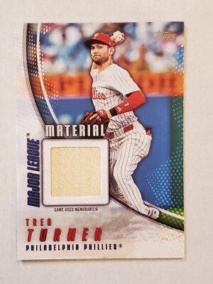 TREA TURNER 2025 Topps Series 1 MAJOR LEAGUE MATERIAL RELIC