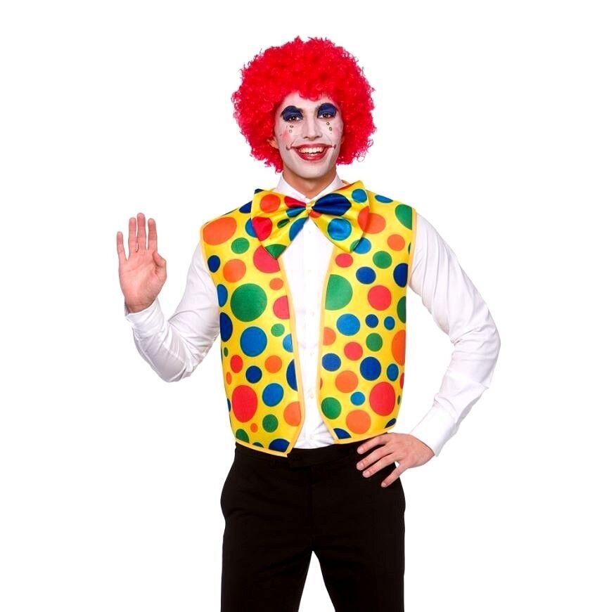 Big Top Clown Bowtie Adult Neon Big Top Clown Bowtie Adult Neon