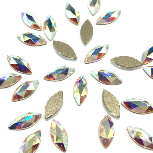 Swarovski Flatbacks No-Hotfix Rhinestones CRYSTAL AB (001 AB) * Pick Your Shape - Picture 23 of 76