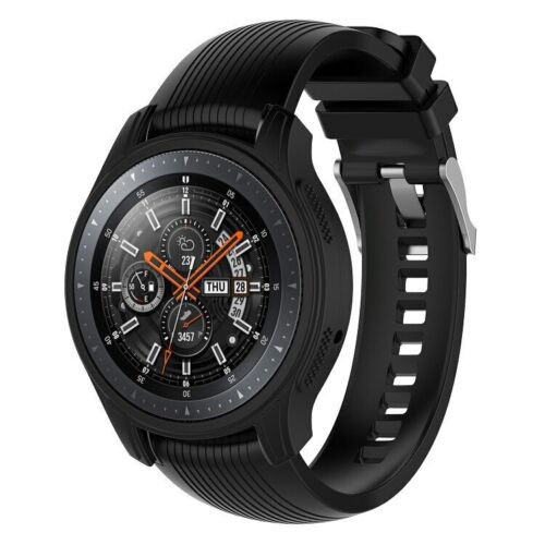Custodia silicone gomma guscio paraurti per Samsung Galaxy Watch 46 mm Gear S3 Frontier - Foto 10 di 28