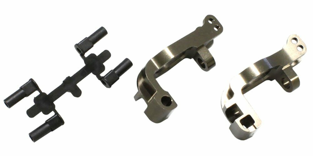 Kyosho aluminum front hub carrier set (L, R gunmetal MP9) parJapan import Kyosho aluminum front hub carrier set (L, R gunmetal MP9) parJapan import