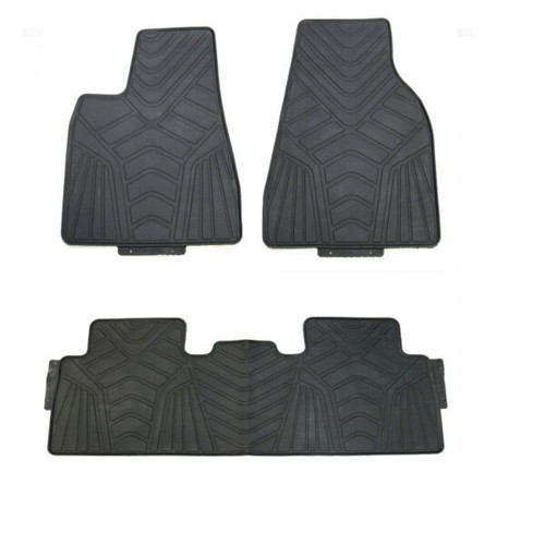 Floor Mats for 2015-2023 Tesla Model X Rubber All Weather (5 SEATER) Premium - Picture 4 of 6