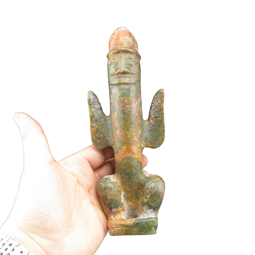 China, alte Jade, Sammlerstücke, Hongshan Kultur, seltener Apollo, Statuen R892 - Bild 1 von 8