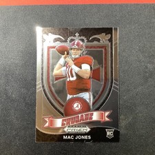 MAC JONES 2021 Panini Prizm Draft Picks Crusade RC Patriots #170 Rookie Card