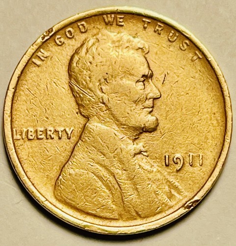 Bonita moneda de 1 centavo Lincoln Wheat 1911 P. Bx 13,93 - Imagen 1 de 2