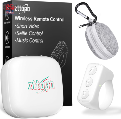 Tiktok Scrolling Ring, TIK Tok Bluetooth Remote Control, Kindle APP Page Turner 