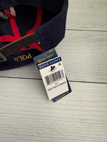 Polo Ralph Lauren Cross Flags 20 Year Anniversary Long Bill Hat Cap Navy - Picture 5 of 7