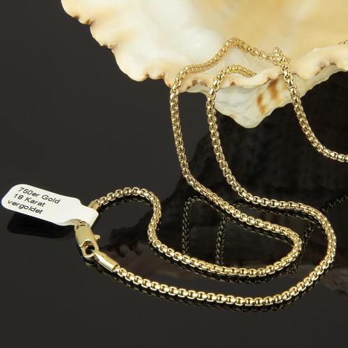 Venezianerkette 2,5 mm 750er Gold 18 Karat vergoldet Damen Herren K1782L - Bild 4 von 6