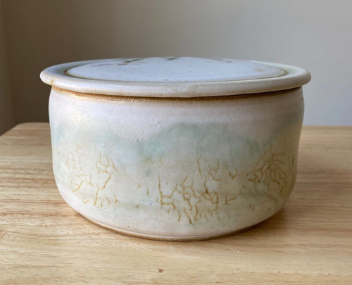 BRAD KATO Covered Stoneware Box With Daisies - New York - VGUC - Picture 4 of 10
