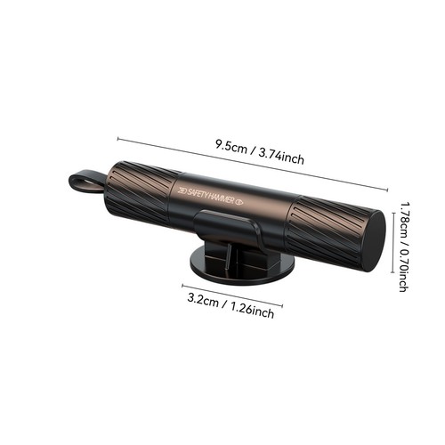Multi-Function Car Window Breaker Press Striker Car Life-Saving Safety Hammer - Picture 5 of 17