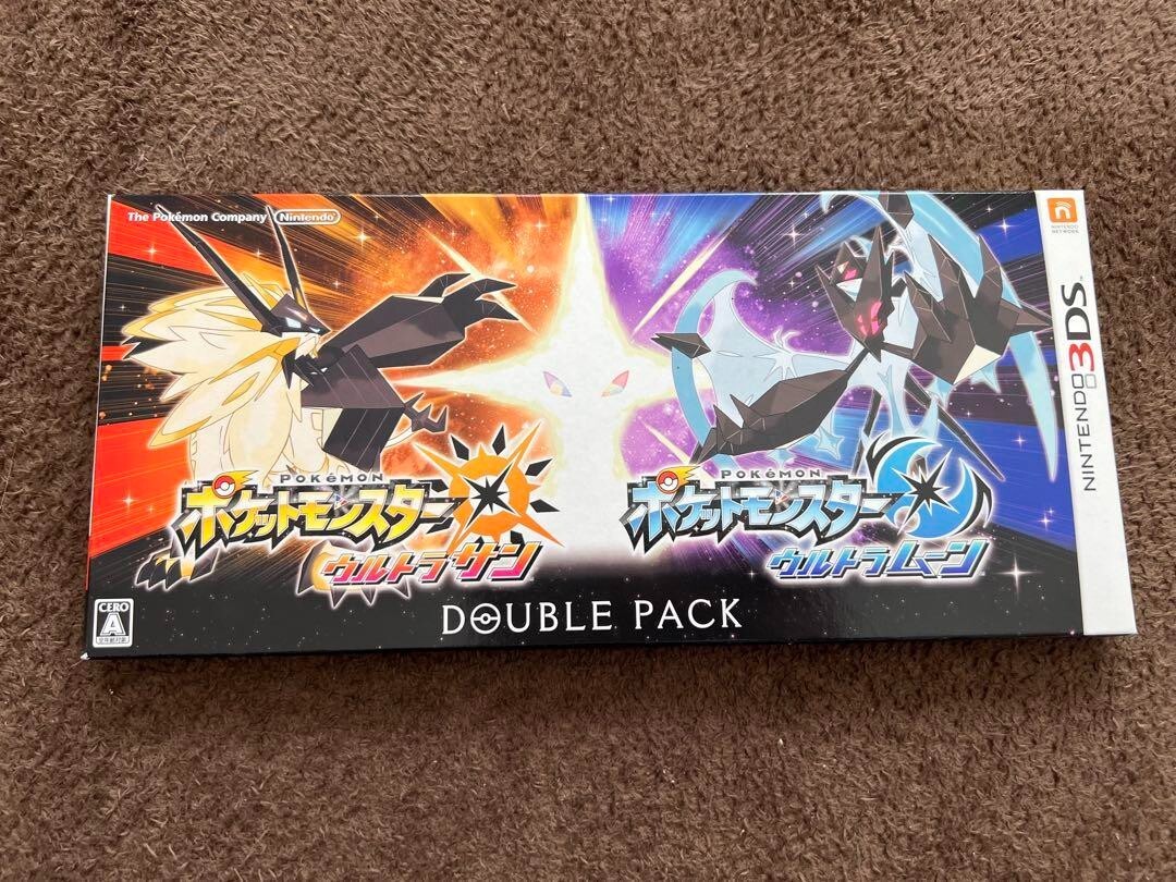 ポケットモンスター ウルトラサン ウルトラムーン 2本セット Nintendo 3ds Soft Pokemon Ultra Sun Moon Double Pack for