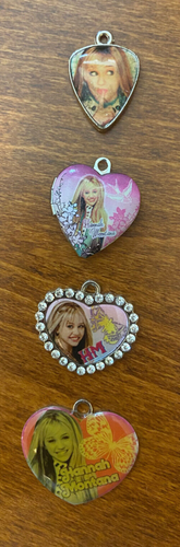 DISNEY HANNAH MONTANA CHARM PENDANTS SET OF 4