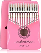 Kalimba Thumb Piano 17 Keys, Finger Piano Musical Instruments, Mbira Music Kids 