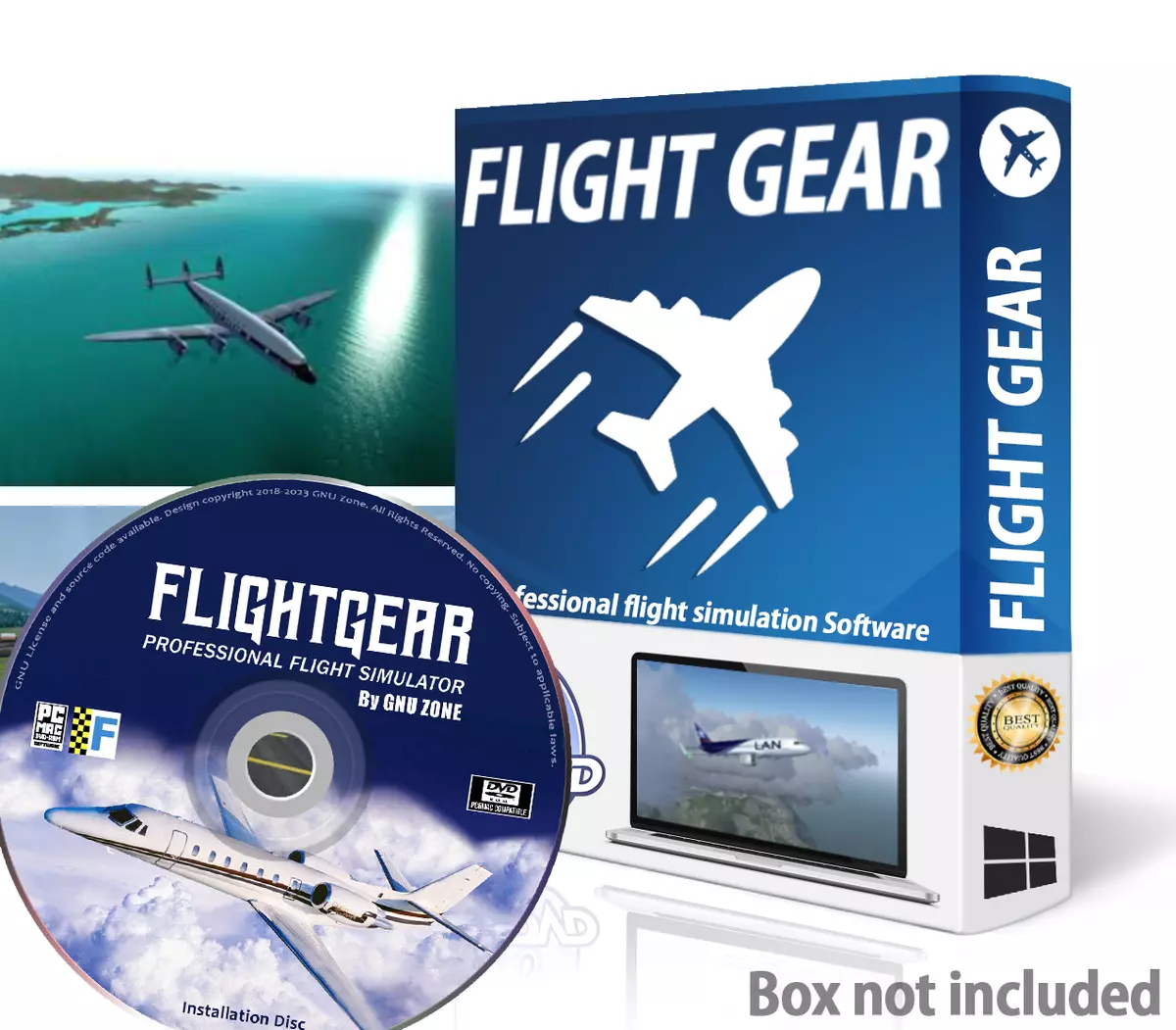 FlightGear Flight Simulator 2023, Pro Flight Simulator