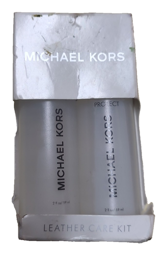 Michael Kors Leather Cleaner Care Kit Protect & Renew 2 PC Set 2 Oz Each - Picture 2 of 3