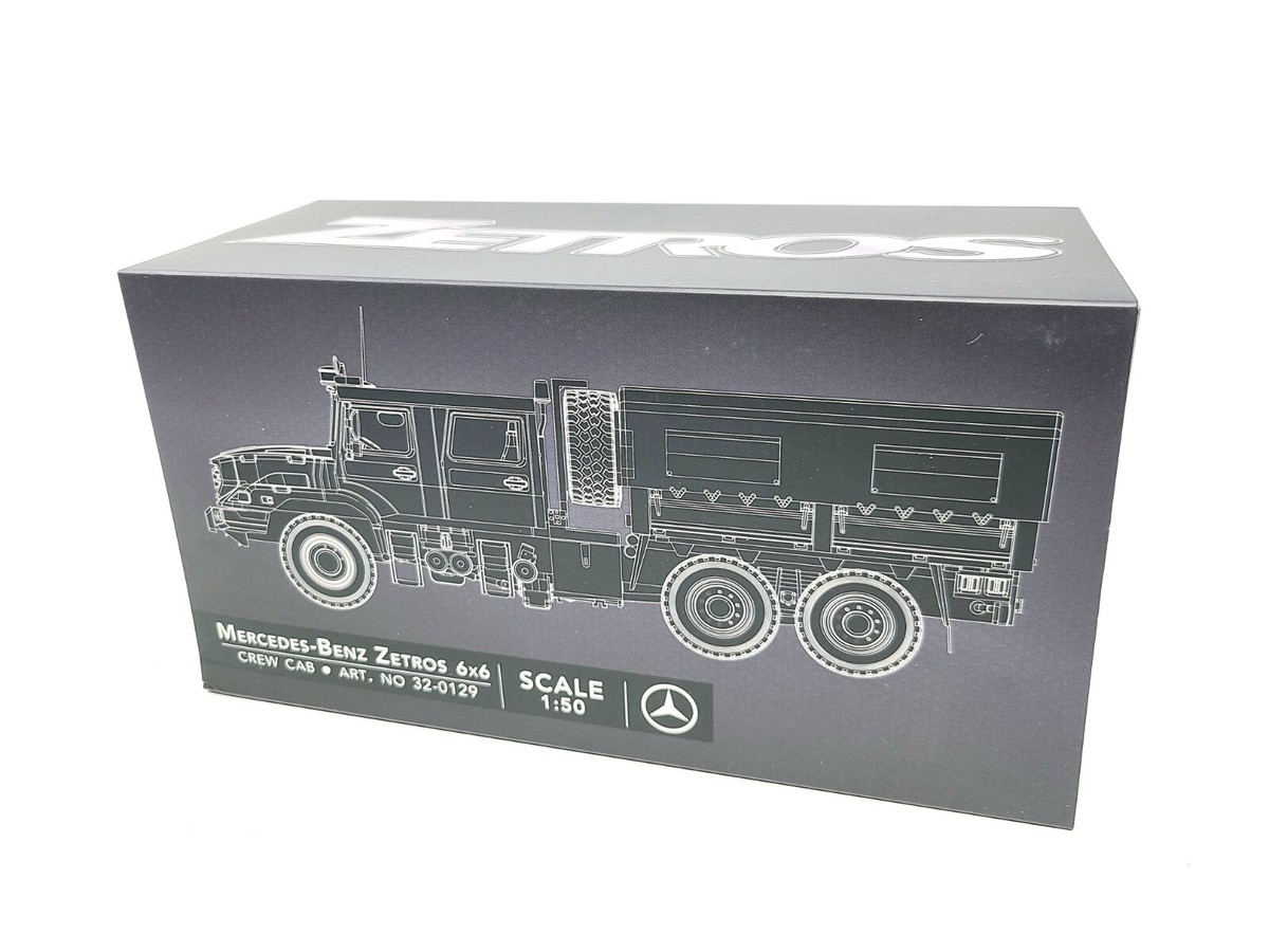 Mercedes-Benz Zetros Dual Cab 6x6 RT Silver IMC 1:50 Scale Model