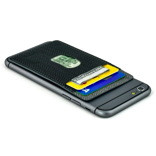Removable Adhesive Stick-on Card Wallet Case PU Leather for phones by Dockem - Picture 27 of 32
