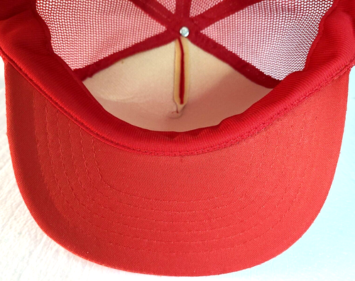 Vtg Snapback Mesh Foam Hat Trucker Cap Michiana Antique Mall Niles MI Red Poly - Picture 9 of 12