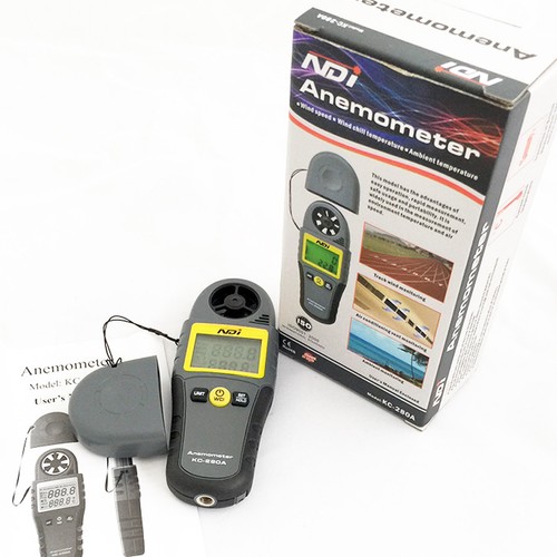 Thermometer Air Wind Speed Velocity Flow Anemometer Bar Graph °C °F 280A - Picture 3 of 3