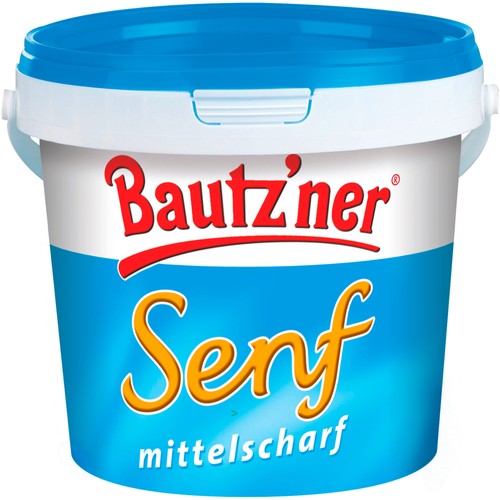 Bautzner Senf mittelscharf Rezeptur seit 1955 1er Pack 1x1kg Eimer - Bild 1 von 5