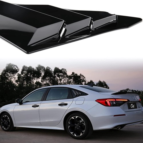 Persiana de ventana lateral trasera panel cuarto panel negro brillante sedán Honda Civic 2022 4 puertas - Imagen 4 de 8