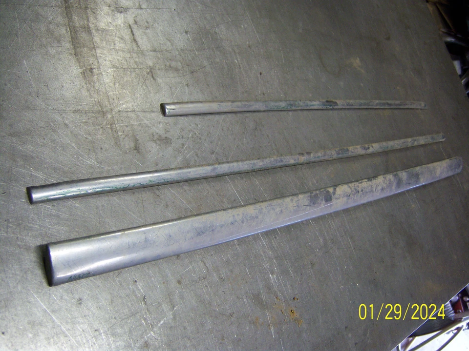 1946 47 Pontiac Streamliner Torpedo 4dr Door Trim 3 pc. Lowrider GM 41 42 Chevy - Image 3 of 4