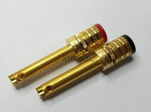 2-8 Stück CMC 838-L-G 24K vergoldet Lautsprecher AMP Polklemme Buchse Bananenbuchse - Bild 2 von 2