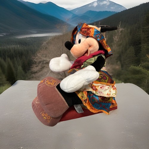 Bohemian Dress Minnie Mouse Disney Parks Authentic 15 Inch Plush Stuffed Doll - Picture 3 of 6