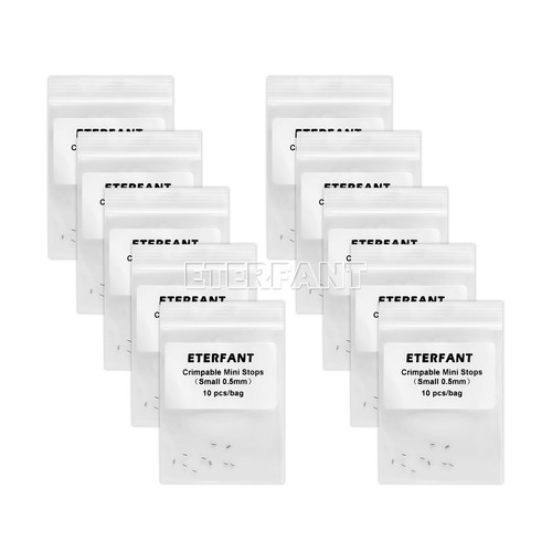 ETERFANT Dental Ortho Crimpable Mini Stops 0.5/0.8mm Crimpable Hooks Round Wires - Picture 28 of 34