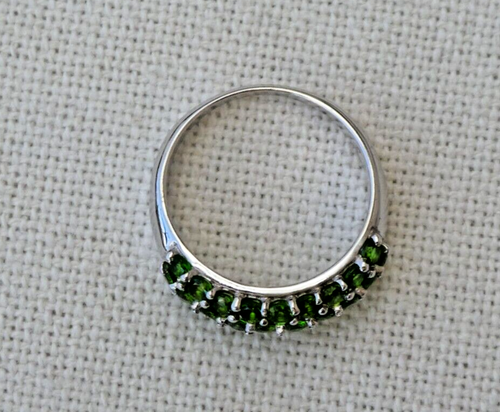 Chrome Diopside Sterling Silver Ring ATGW 2.16cts size 9 - Picture 5 of 9