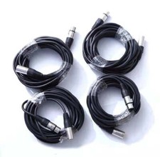 4PCS XLR Microphone Cable 25ft , XLR MIC Cables 25 ft , 25 Feet