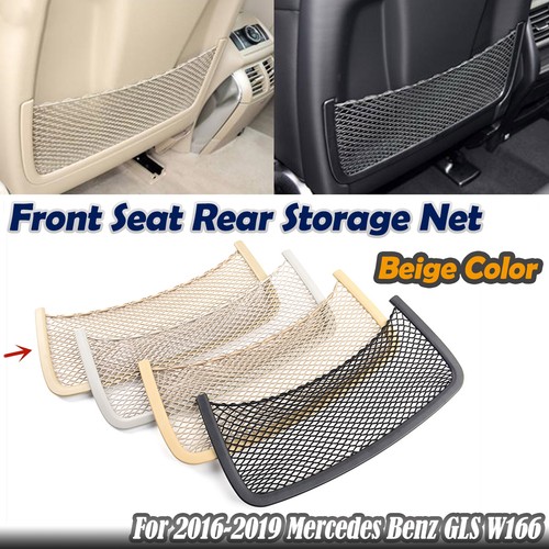 Red de almacenamiento trasero asiento delantero interior coche beige para Mercedes Benz GLE W166 2015-2019 - Imagen 1 de 6
