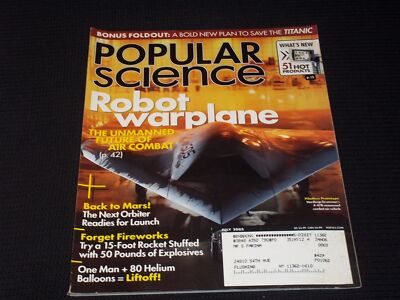 Sciencemagazine Robots 2005 JULY POPULAR SCIENCE MAGAZINE - ROBOT WARPLANE FRONT COVER - E ...