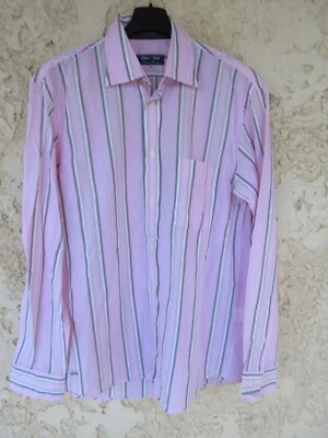 Chemise EDEN PARK CLUB HOUSE rose manches longues coton M - Photo 1/4