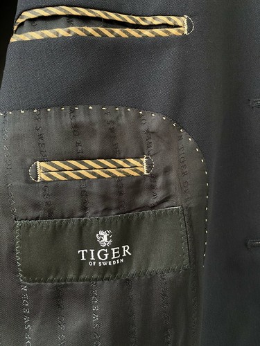 Tiger of Sweden Men's Blue Wool Blazer Jacket Size EU54 UK44 - Picture 6 of 7