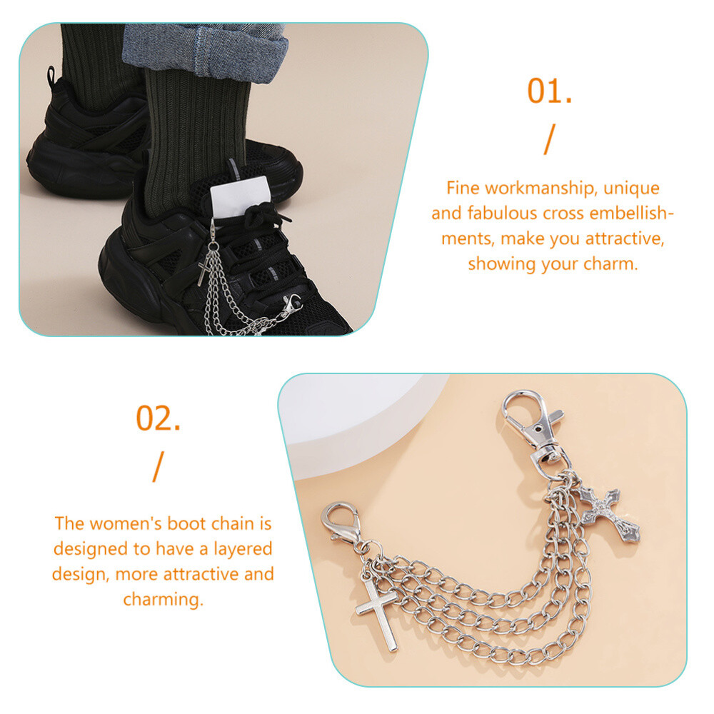 2pcs DIY Fashionable Decorative Boot Chains Shoelaces Charm eBay