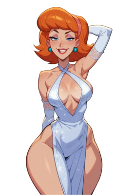 Linda Flynn P&F Waifu Weatherproof Anime Sticker 6'' Car Decal