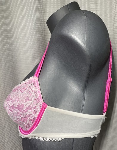 Victoria Secret Pink/white Lace Balconet 34B - Picture 5 of 9