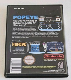 Popeye SOLO ESTUCHE Nintendo NES Caja CUALQUIER 4+ 20% DE DESCUENTO CALIDAD A+