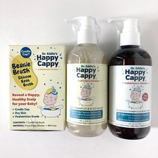 Dr. Eddie's Happy Cappy Baby Beanie Brush + Daily & Medicated Shampoo/Body Wash!