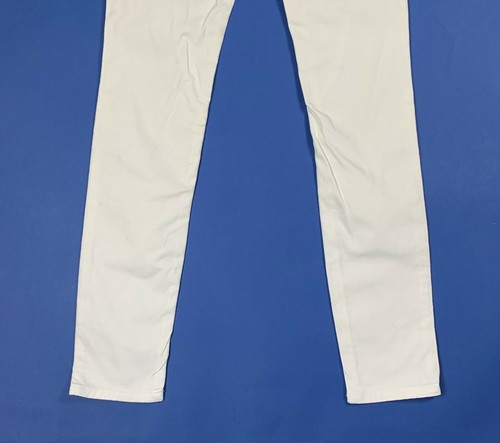 Please jeans donna usato skinny bianco Small S aderenti denim boyfriend T7723 - Foto 11 di 12