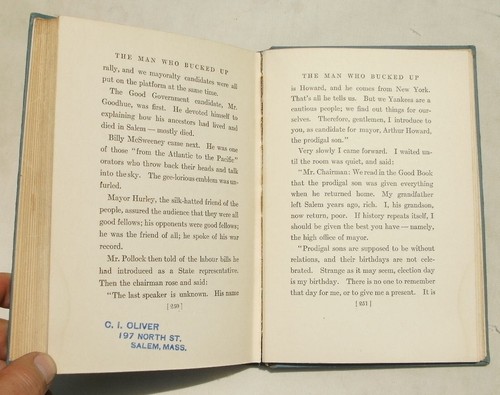 The Man Who Bucked Up - A Fact Story by Arthur Howard 1912 Salem Massachusetts - Imagen 8 de 11