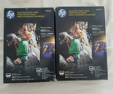 2 HP Advanced Photo Paper 4x6 Glossy 200 sheets Printer Photo Paper- New