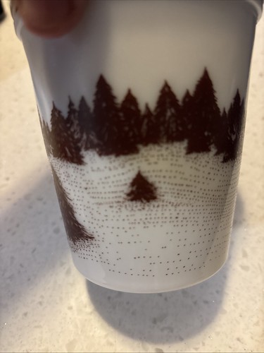 Vintage Amway Milk Glass Winter Homestead Jar White Brown Lid - Bild 4 von 9